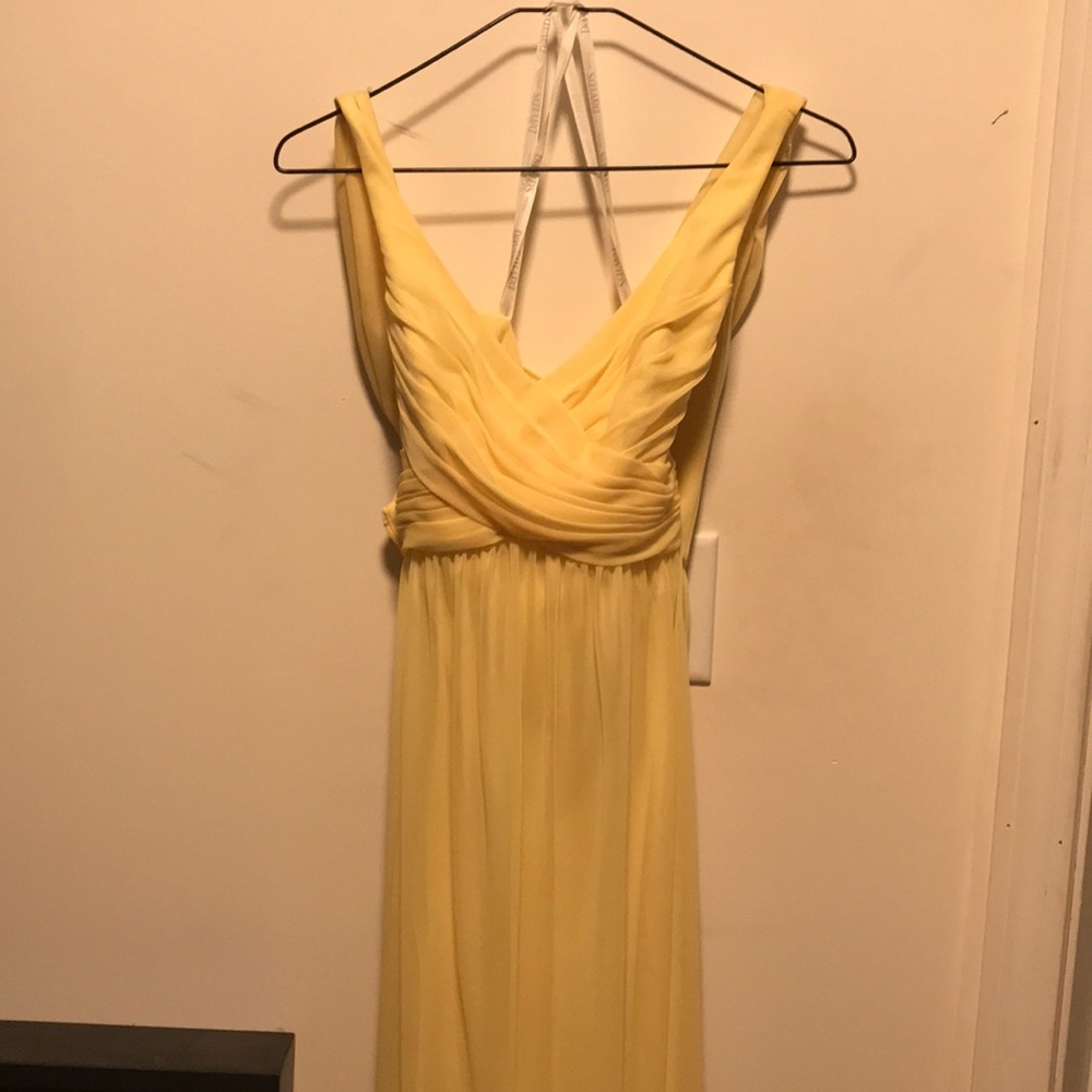 Dress size 4 canary yellow